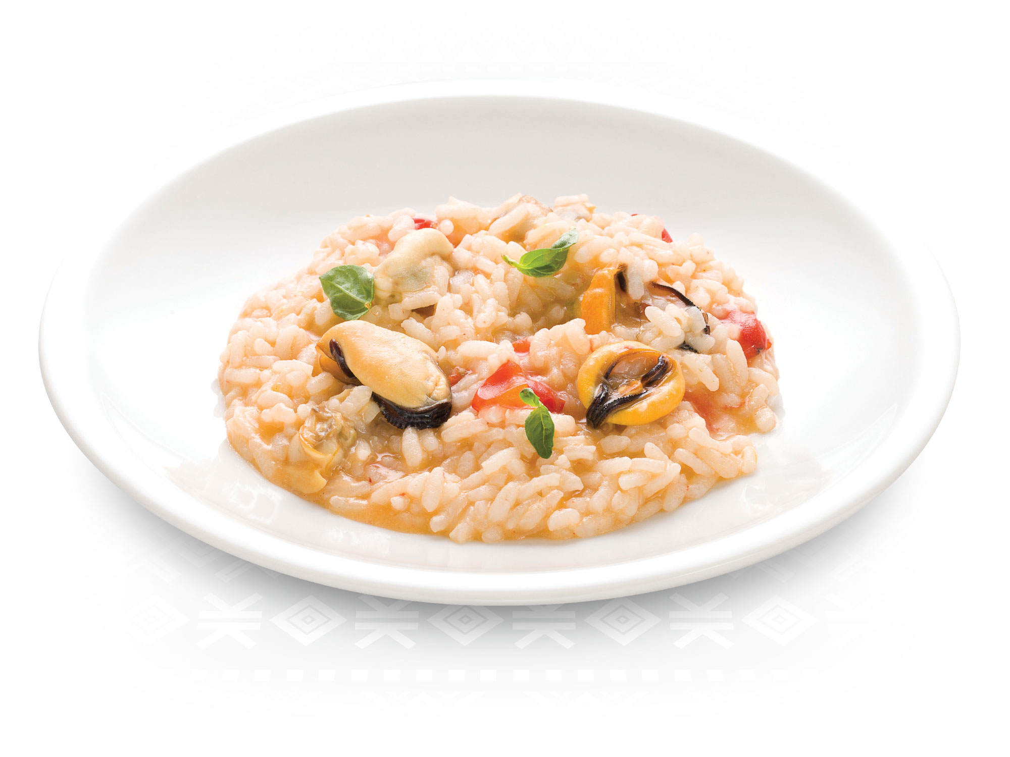 Risotto with mussels and clams